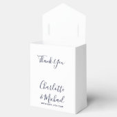 Ballotins Signature Script Elegant Marine Mariage blanc (Ouvert)