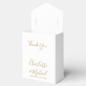 Ballotins Signature Script Elégant or Mariage Favor Box (Ouvert)