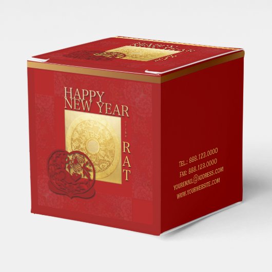 Ballotins Signes Zodiac Rat Papercut Chine Année 2020 Corp F (Verso)