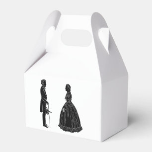 Ballotins silhouette d'abraham lincoln et de mary todd linco
