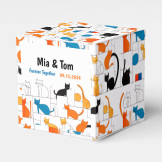 Ballotins Silhouette de chat élégante personnalisée couleur 