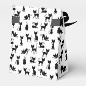 Ballotins Silhouette de chat noir et blanc (Arrière)