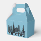 Ballotins Silhouette de l'horizon de Chicago (Arrière)