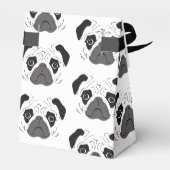 Ballotins Silhouette de visage de Pug (Arrière)