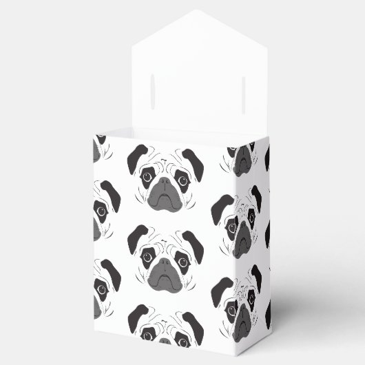 Ballotins Silhouette de visage de Pug (Ouvert)