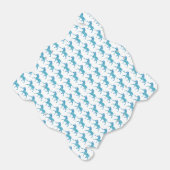 Ballotins Silhouette de zèbre bleu et blanc (Déplié)