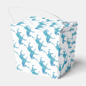 Ballotins Silhouette de zèbre bleu et blanc (Arrière)