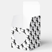 Ballotins Silhouette de zèbre imprimé noir et gris (Ouvert)