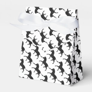 Ballotins Silhouette de zèbre imprimé noir et gris