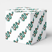 Ballotins Silhouette d'impression Brown et Turquoise de serp (Arrière)