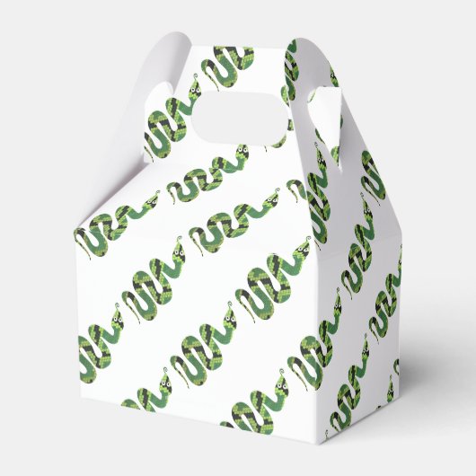 Ballotins Silhouette d'impression en noir et vert serpent (Arrière)