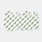 Ballotins Silhouette d'impression en noir et vert serpent (Déplié)