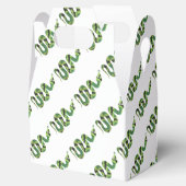 Ballotins Silhouette d'impression en noir et vert serpent (Ouvert)