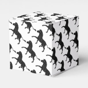 Ballotins Silhouette d'impression noir et gris Zebra