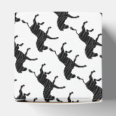 Ballotins Silhouette d'impression noir et gris Zebra (Haut)