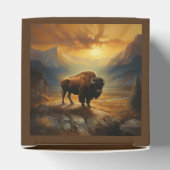 Ballotins Silhouette du coucher de soleil de bison de buffle (Haut)