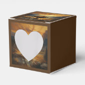 Ballotins Silhouette du coucher de soleil de bison de buffle (Verso)