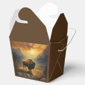 Ballotins Silhouette du coucher de soleil de bison de buffle (Ouvert)