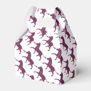 Ballotins Silhouette noire et rose chaud Zebra