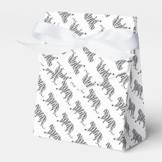 Ballotins Silhouette Tiger noir et blanc (Verso)