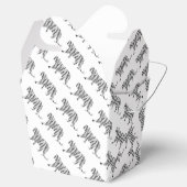 Ballotins Silhouette Tiger noir et blanc (Ouvert)