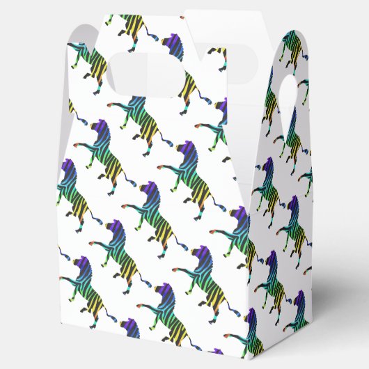 Ballotins Silhouette Zebra noir et arc-en-ciel (Ouvert)