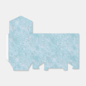 Ballotins Silk Moire Small Pattern in Bright Aqua (Déplié)