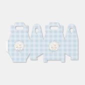 Ballotins Silly Goose Whimsical Blue Gingham Baby Shower (Déplié)