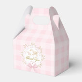 Ballotins Silly Goose Whimsical Pink Gingham Baby Shower (Arrière)
