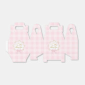 Ballotins Silly Goose Whimsical Pink Gingham Baby Shower (Déplié)