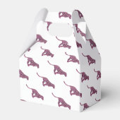 Ballotins Siloette d'impression Leopard noir et rose chaud (Arrière)