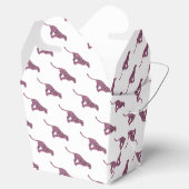 Ballotins Siloette d'impression Leopard noir et rose chaud (Ouvert)