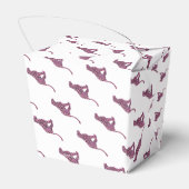 Ballotins Siloette d'impression Leopard noir et rose chaud (Arrière)