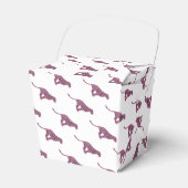 Ballotins Siloette d'impression Leopard noir et rose chaud (Verso)