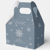 Ballotins Silver Blue Magical Winter Snowflake Baby Shower (Verso)