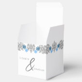 Ballotins Silver Blue Snowflakes Mariage d'hiver (Ouvert)