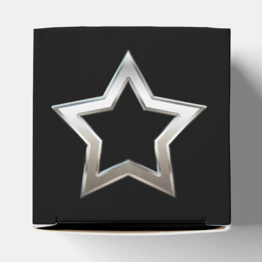 Ballotins Silver brillant Forme étoile Outline Design numéri (Haut)