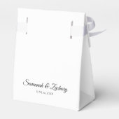 Ballotins Silver Filigree Simple élégant Merci de mariage (Arrière)