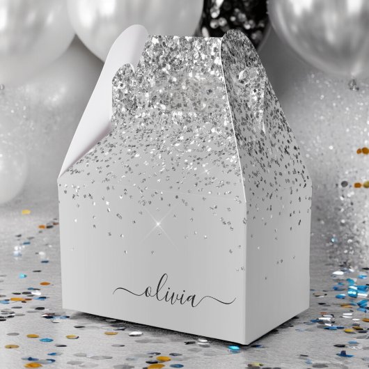 Ballotins Silver Glitter Glam