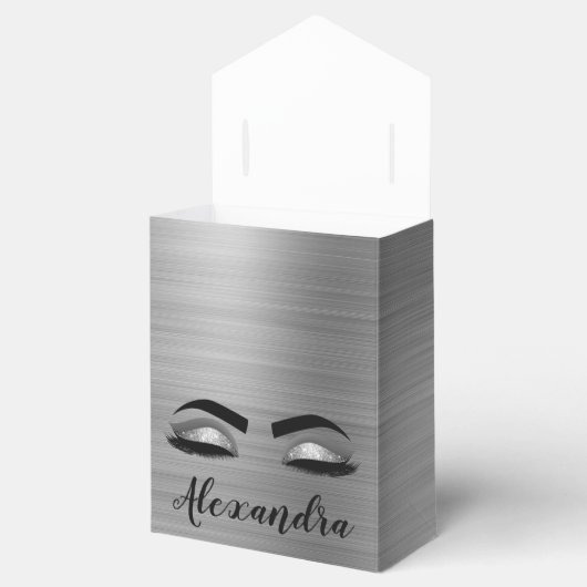 Ballotins Silver Glitter Sparkle Eyelashes Monogram (Ouvert)