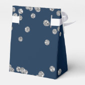 Ballotins Silver Navy Blue 80e anniversaire Merci Confetti (Arrière)