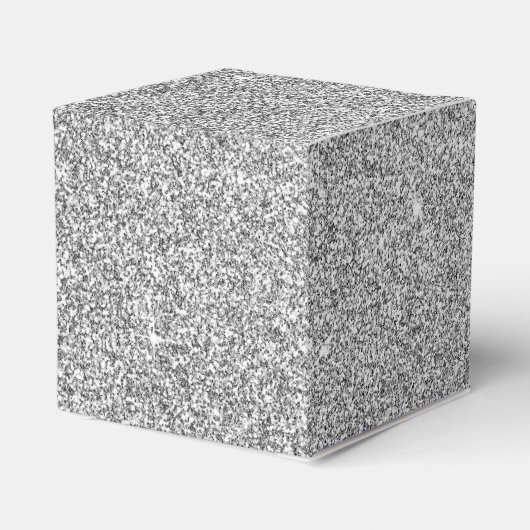 Ballotins Silver Sparkle Glitter Monogram Name & Initial (Arrière)