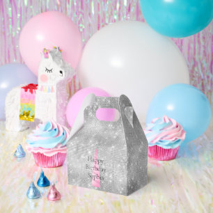 Ballotins Silver Sparkle rose Glam Unicorn Anniversaire