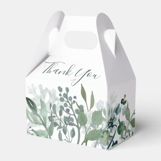 Ballotins Silvery Green Eucalyptus boîte de mariage Faveur (Verso)