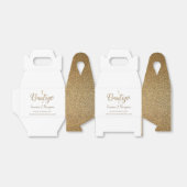 Ballotins Simple Bautizo Gold Croix blanche espagnole merci (Déplié)