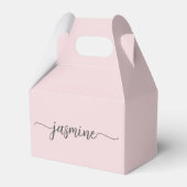 Ballotins Simple Blush rose Girl Monogramme Nom Script (Verso)
