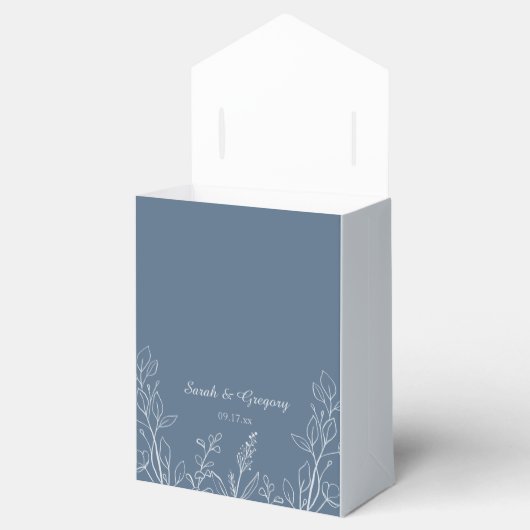 Ballotins Simple Boho Floral Dusty Blue (Ouvert)