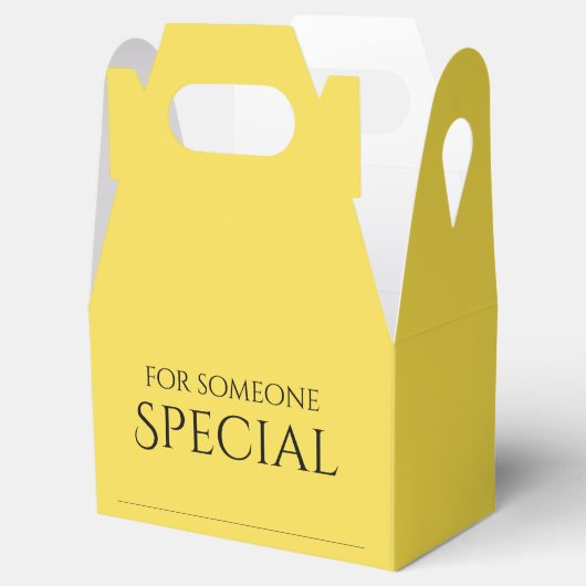 Ballotins simple boîte jaune pour quelqu'un spécial (Ouvert)