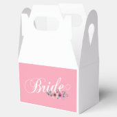 Ballotins Simple Bride Floral Calligraphy | Boîte de faveur (Ouvert)