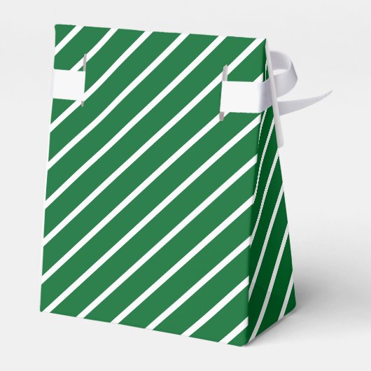 Ballotins Simple Chic Diagonal Blancs Sur Vert (Arrière)